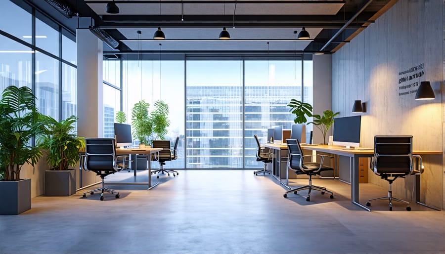 Smart lighting enhancing productivity and atmosphere in an office environment