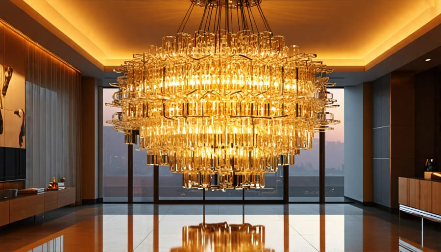 Decorative chandelier serving as a statement piece in modern home decor