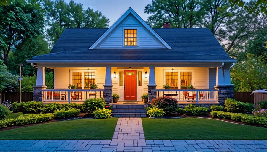 Inviting house facade showcasing great curb appeal