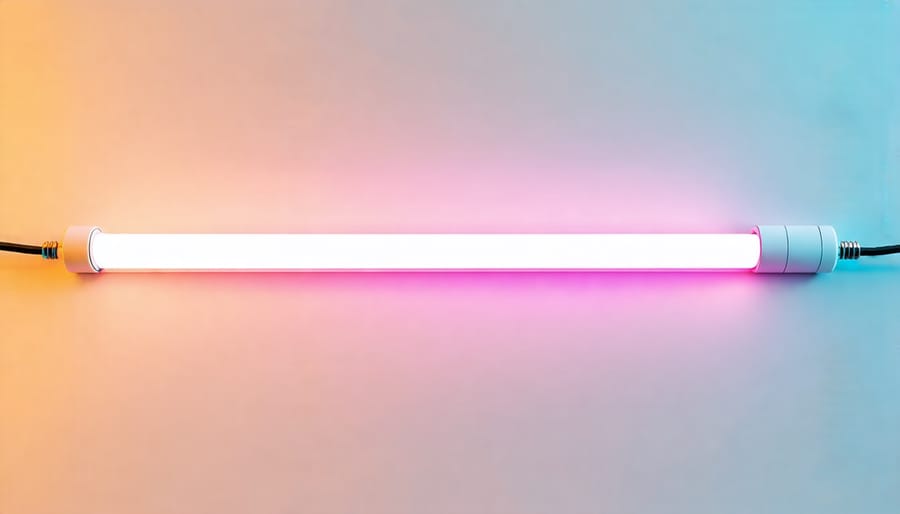 Illustration of a flickering fluorescent lamp